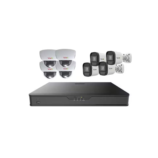 Hybrid 16CH 1080P 2TB Smart DVR Security Camera System with 8 Wired Indoor/Outdoor IR Cameras