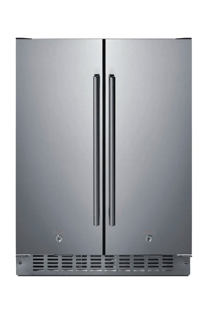 24" French Door Refrigerator 3.78 Cu. Ft. Refrigerator-Freezer