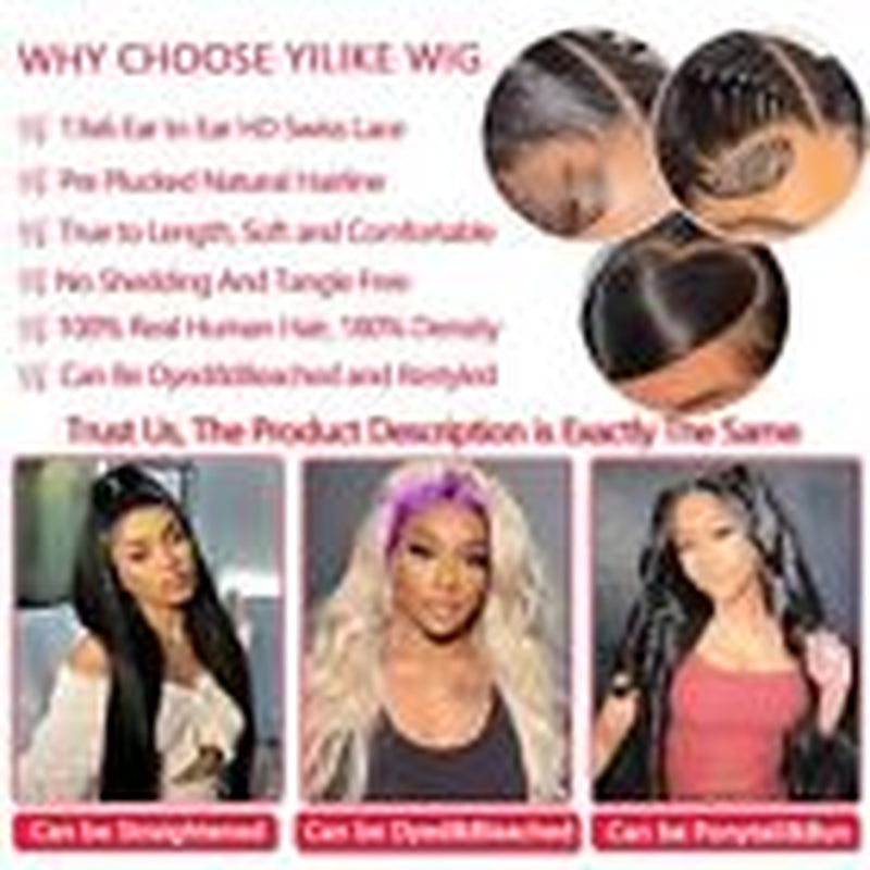 13X6 Lace Front Wigs Human Hair Pre 28 Inch 13X6 Body Wave Human Hair Wig