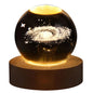 Crystal Ball Night Lights Glowing Planet Galaxy Astronaut 3D Moon Table Lamp USB Atmosphere Lamp Tabletop Decorations Kid Gifts