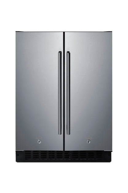 24" French Door Refrigerator 3.78 Cu. Ft. Refrigerator-Freezer