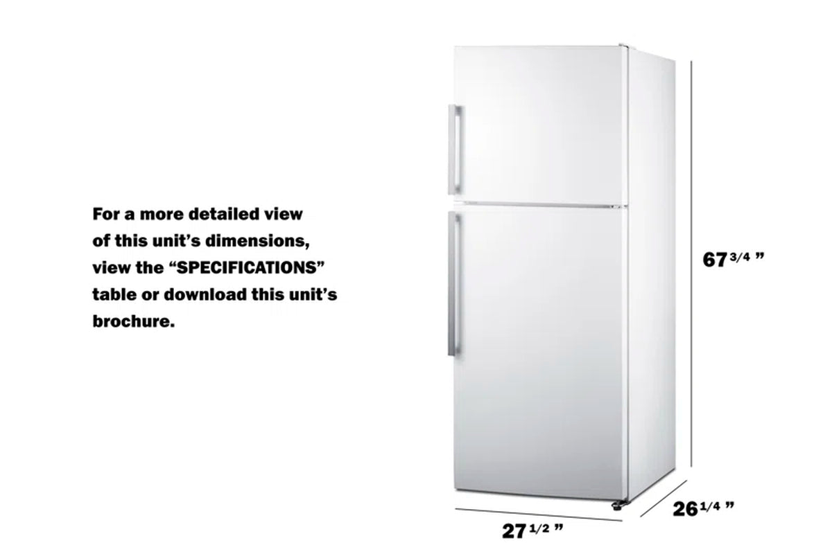 28" Top Freezer Refrigerator 13.63 Cu. Ft. Refrigerator