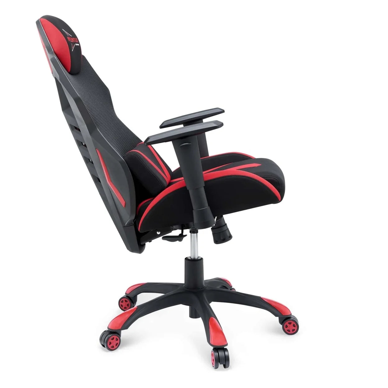 Speedster Modern Mesh Fabric Gaming Computer Chair in Black/Red