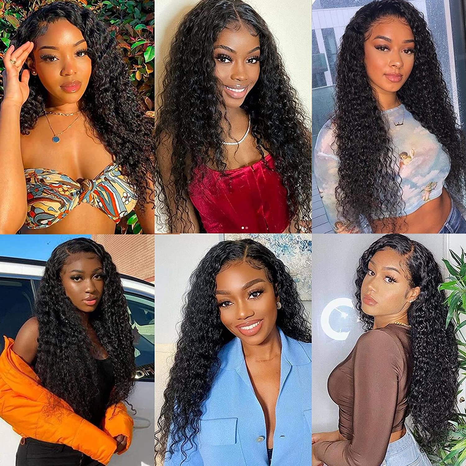 Deep Wave Lace Front Wigs Human Hair, 20 Inch 13X4 Curly Lace Front Wigs Human Hair, Deep Curly Human Hair Wigs for Black Women, 150% Density Deep Curly Lace Front Wig Human Hair Natural Color …