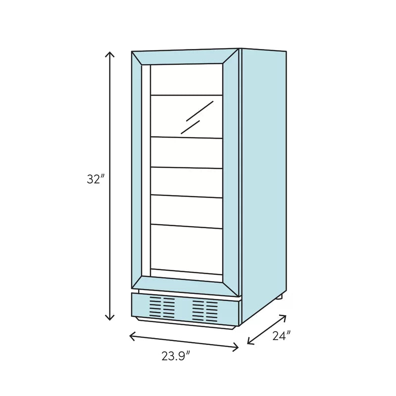 24" 4.8 Cubic Feet with Water and Ice Dispenser