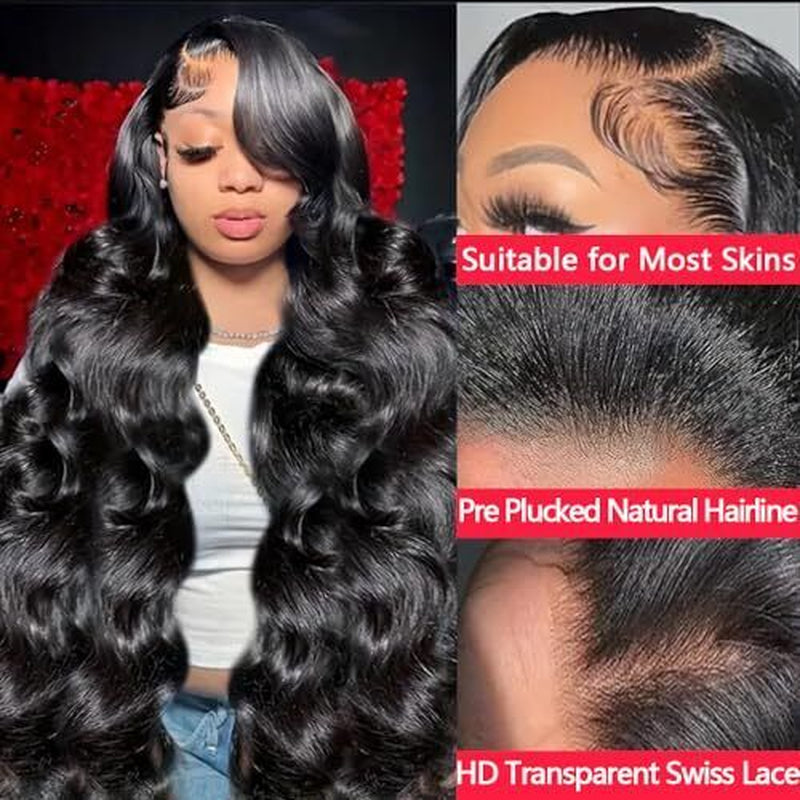 13X6 Lace Front Wigs Human Hair Pre 28 Inch 13X6 Body Wave Human Hair Wig