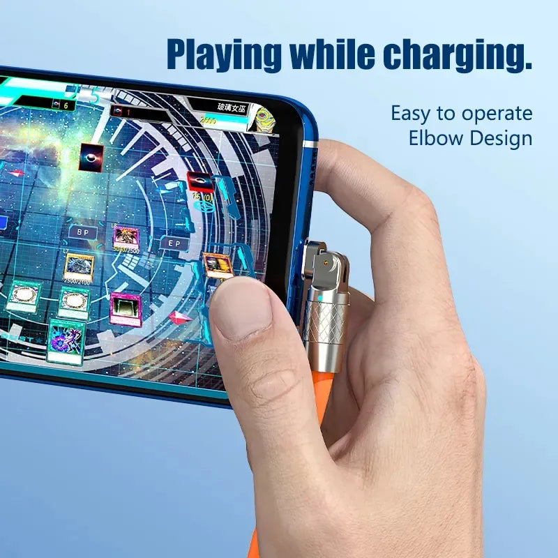 180 degree rotation Fast Charging type C Android charger