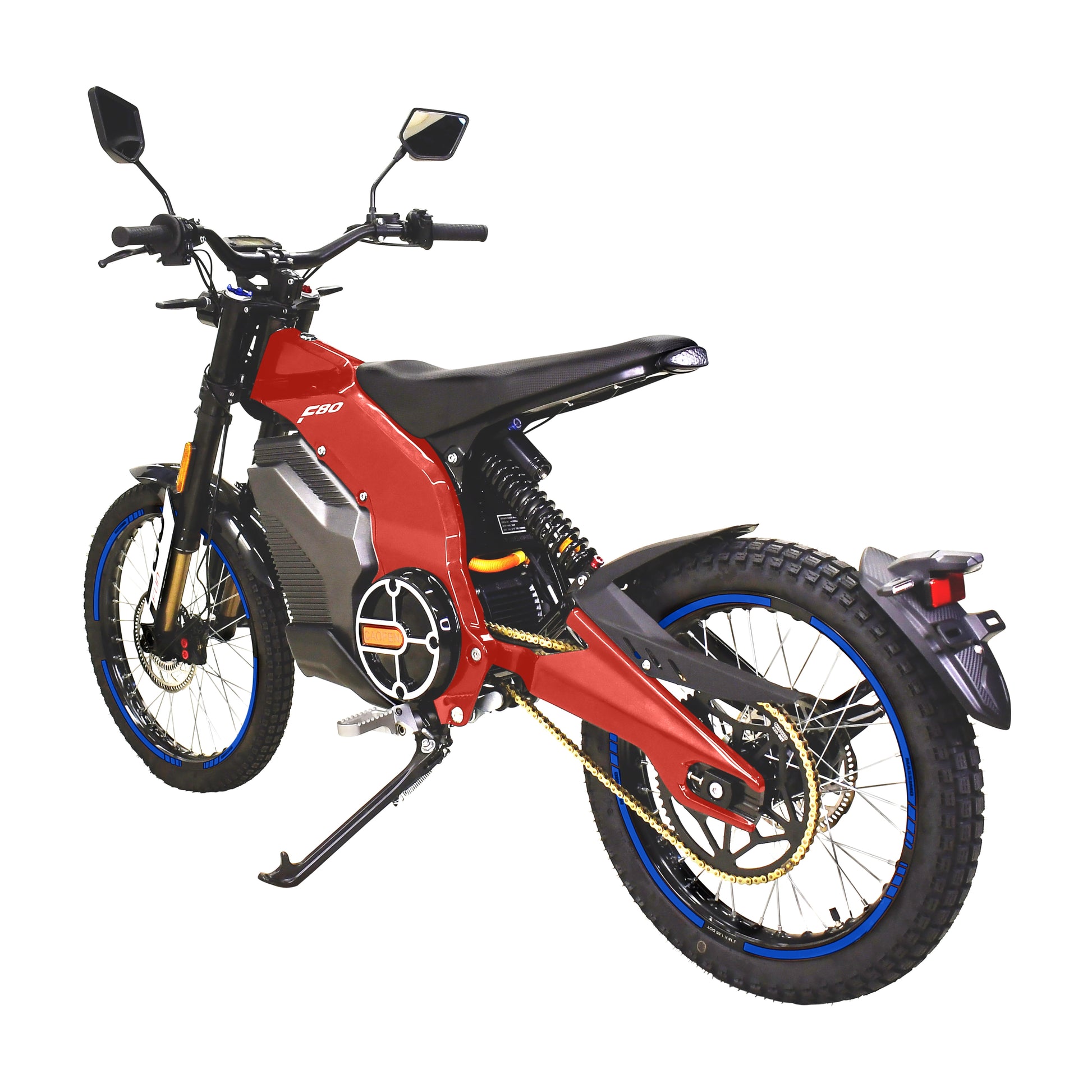 Motor F80 Trail Runner Electric (Dirt Bike) for Adults 8000W Motor 2160Wh Battery (Red)